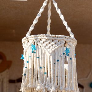 Macrame Beaded Chandelier